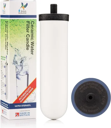 Miniatura 8 de British Berkefeld - Cartucho de filtro de gravedad de cerámica ultra esterasilo de 7 pulgadas, 1 paquete, reduce los contaminantes, adecuado