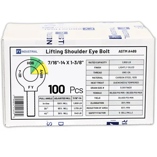 Miniatura 26 de Perno de Ojo de Hombro para Elevación de 1-1/4"-7 X 3