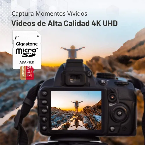 Miniatura 4 de Recuperación de datos de 5 años: tarjeta micro SD de 512 GB, cámara 4K Pro, A2 V30 para smartphone, Gopro, cámaras de acción, grabación de video 4K