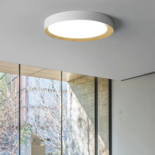 Miniatura 2 de Lámpara de techo LED de atenuación continua con control remoto regulable lámpara de techo LED creativa simple luz plana moderna accesorio de montaje