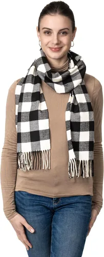 Miniatura 4 de Bufanda de invierno Achillea suave y cálida, de tartán, a cuadros, de cachemira, unisex