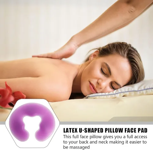 Miniatura 2 de Cojín de masaje para la cara, reposacabezas en forma de U, boca abajo, posición prona, almohada para mesas de masaje, almohadilla para el cuello