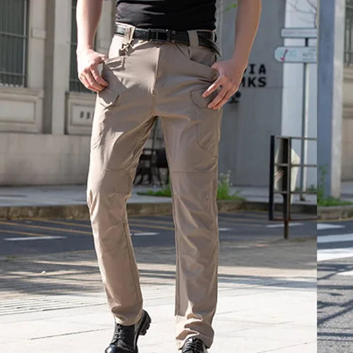 Miniatura 3 de Blczomt Pantalones tácticos de asalto para hombre, resistentes al agua, pantalones de senderismo al aire libre, pantalones de trabajo grandes y altos