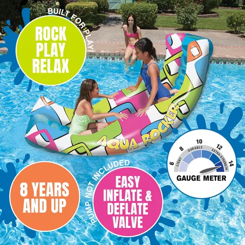 Miniatura 8 de Poolmaster Flotador de piscina, Aqua Rider 88 de largo x 52 de ancho, desinflado