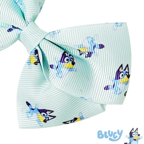 Miniatura 3 de Lazo De Pelo Azul Para Niños - Juego De Accesorios De Pelo - Lazo De Pelo Bluey - Paquete De 7 Lazos De 4 Pulgadas - Lazos De Pelo Para Niñas