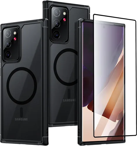 Miniatura 19 de Funda magnética para Samsung Galaxy Note 10 Plus/Note 10+ (6.8 pulgadas) [compatible con Magsafe] parachoques de TPU suave + parte trasera Negro