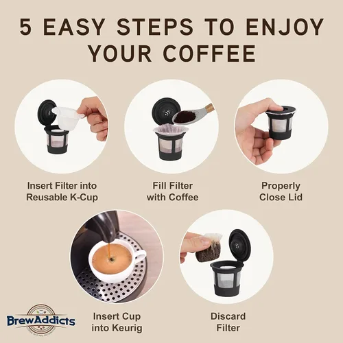 Miniatura 3 de Filtros de café de papel desechables Filtro de café desechable para Keurig 1.0 y 2.0 Tamaño y cantidad perfectos 100