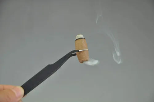 Miniatura 6 de Pinzas de incienso de cono de reflujo, clip de cono de incienso, abrazadera de incienso de torre, pinzas de punta fina curvadas de acero inoxidable