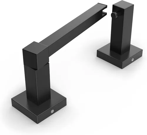 Miniatura 67 de FORIOUS Soporte de pared para papel higiénico, soporte de rollo de papel higiénico de doble poste giratorio de acero inoxidable para baño, Blanco