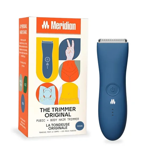 Miniatura 12 de MERIDIAN The Trimmer Original - Recortadora de vello corporal para hombres, afeitadora eléctrica para cabello púbico, pecho, piernas y bikini, 1