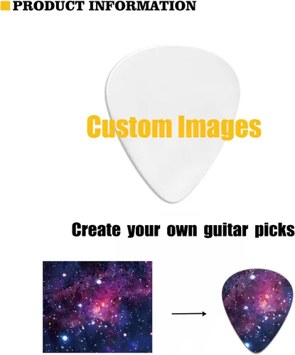 Miniatura 3 de KEIAHUAN Cool Skull - Púas de guitarra – Plectros triángulos clásicos para bajos, guitarras acústicas y eléctricas – Púas pesadas para guitarristas