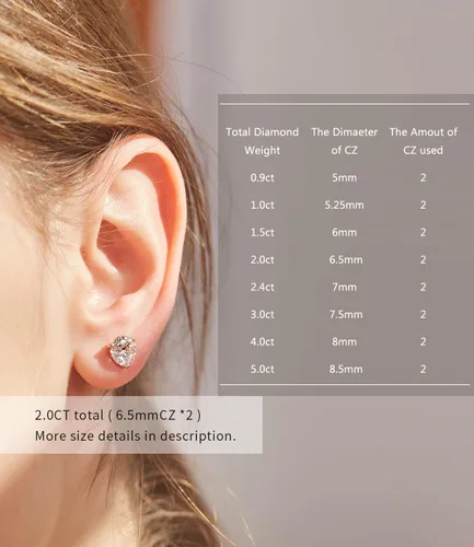 Miniatura 7 de Aretes tipo dormilona Stunning Flame de plata chapada en oro de 18 quilates y con diamantes de imitación de circonia cúbica