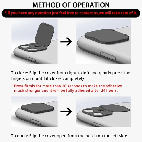 Miniatura 2 de Funda de privacidad compatible con 15 Pro/iPhone 15 Pro Max con cubierta de cámara frontal, protege la privacidad y la seguridad, pero no afecta