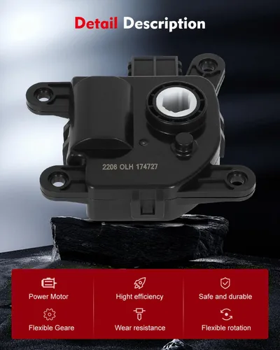 Miniatura 3 de Actuador de puerta de mezcla de calentador HAVC A/C con control de recirculación de aire, compatible con 2011-2014 para Hyundai para Accent
