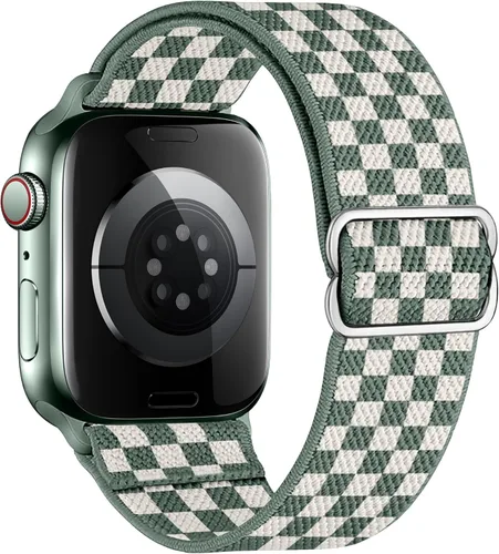 Miniatura 58 de Correas elásticas de nailon compatibles con Apple Watch de 1.496 pulgadas, 1.575 pulgadas, 1.614 pulgadas, 1.654 pulgadas, 1.732 pulgadas, 1.732