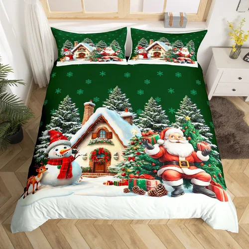 Miniatura 24 de Erosebridal Divertida funda de edredón de Halloween para niños, juego de ropa de cama de calabaza fantasma, decoración de Halloween para niños