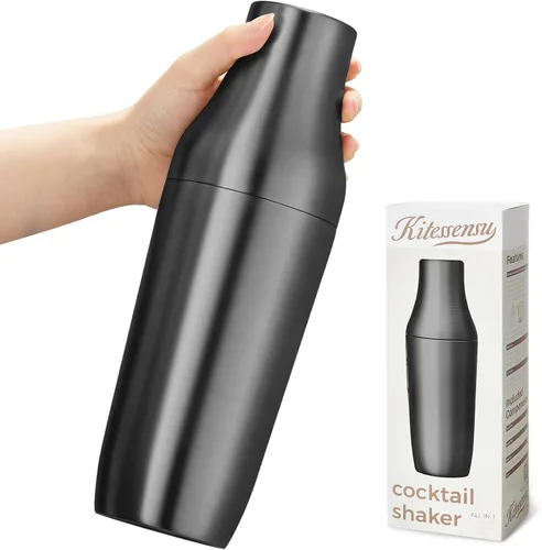 Miniatura 10 de Kitessensu Coctelera Híbrida de Cócteles Coctelera de Martini de Acero Inoxidable con Aislamiento al Vacío con Copa de Martini de Doble Pared