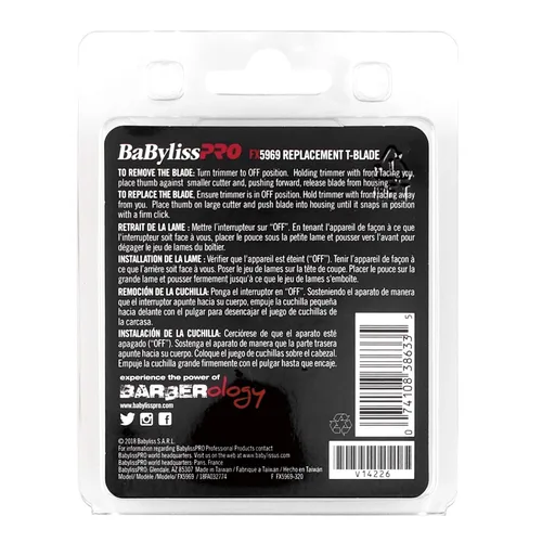 Miniatura 4 de BaBylissPRO Barberology FlashFX/EtchFX - Cuchilla de repuesto (se vende por separado)