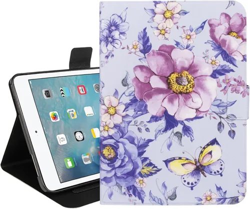 Miniatura 43 de Dteck Funda para iPad mini 5/4/3/2/1, elegante y ligera de cuero sintético tipo folio con cartera, funda inteligente