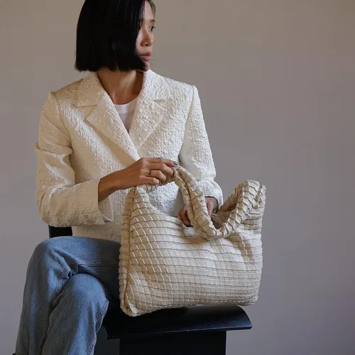Miniatura 4 de KWANI Bolso Hobo texturizado para mujer y mujer