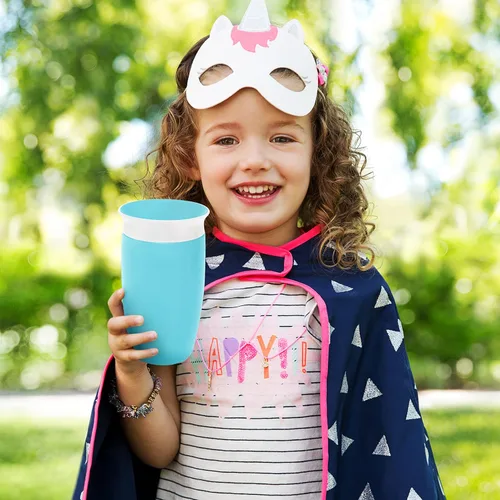 Miniatura 3 de Tazas de sorbo Munchkin para niños pequeños de 1 a 3 años, taza Miracle 360 a prueba de derrames, 295 ml, paquete de 2, verde/azul Azul/Verde