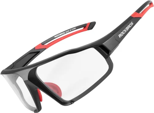 ROCKBROS Gafas de ciclismo fotocromáticas para hombre, gafas de seguridad transparentes para bicicleta de montaña de carretera