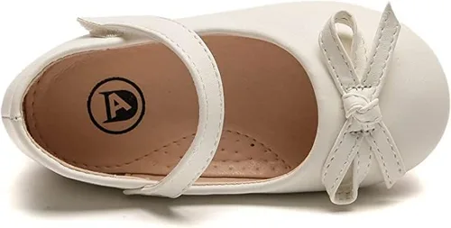 Miniatura 5 de kkdom Zapatos de vestir para niña, zapatos planos de ballet Mary Jane, zapatos escolares para niños pequeñosniños grandes