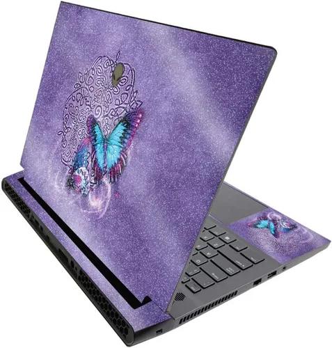 Miniatura 310 de MightySkins - Skin brillante con purpurina para Alienware M17 R3 (2020) y M17 R4 (2021) - Diversión de los años 90 Acabado duradero con purpurina