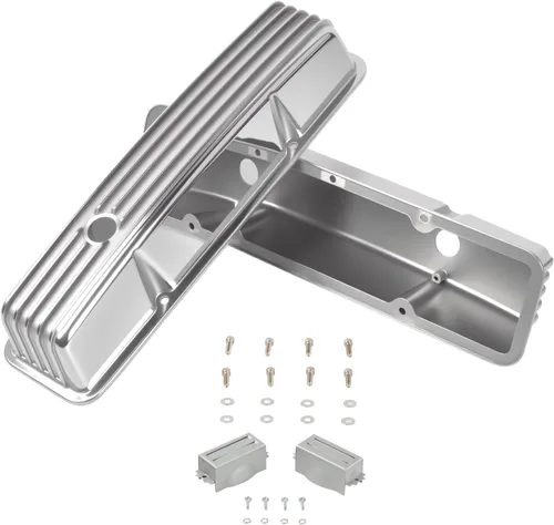 Miniatura 14 de Cubierta de válvula de motores de aluminio fundido con soportes de bobina compatible con GM LS LS1 LS2 LS3 LS6 5.3 6.0 - Negro