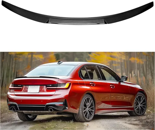 Kojem Alerón trasero para maletero compatible con BMW G20 3-Series 330i M340i M3 Sedan M4 estilo cola ala trasera del maletero, tapa trasera del