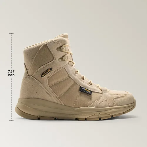 Miniatura 6 de NORTIV 8 Men's Waterproof Lightweight Military Tactical Work Boots Outdoor Hiking Combat Motorcycle Boots