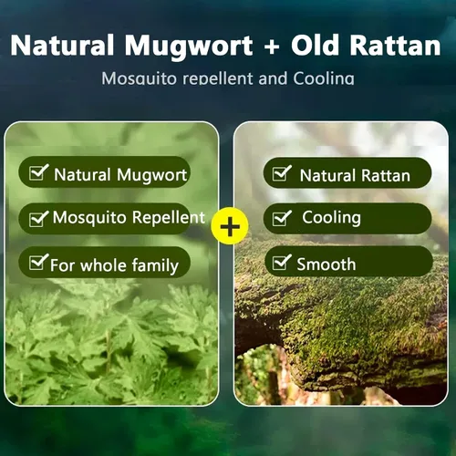 Miniatura 4 de Alfombrilla de dormir de ratán de verano, almohadilla de cama natural de artemisa, cubrecolchón refrescante, colchoneta transpirable para aire