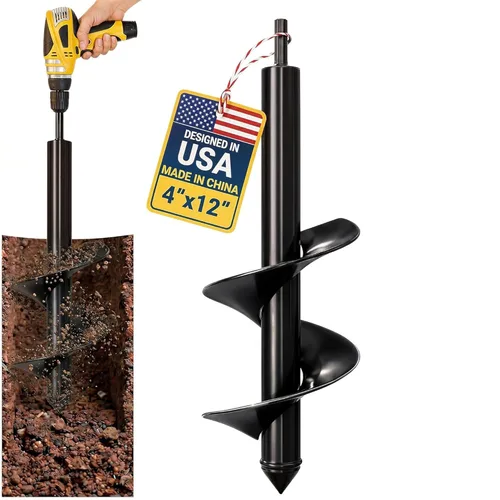 Miniatura 9 de Sproot Broca de Barrena de Jardín para Plantar 1.6x16.5 Pulgadas - Barrena para Sombrillas y Cercas Perforadora de Agujeros para Jardinería