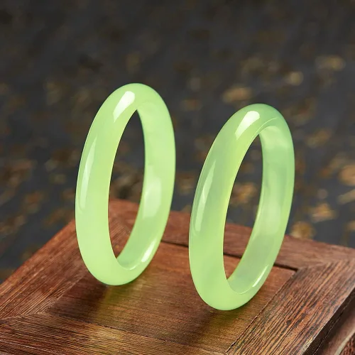 Miniatura 4 de XiskCan Large Size 62mm Jade Bangle Bracelet for Women, Good Luck Gifts