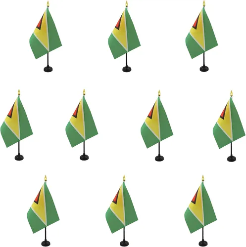 Miniatura 53 de AZ FLAG - Bandera de mesa Colombia de 4 x 6 pulgadas - Mini bandera colombiana de escritorio 100% poliéster 5.9 x 3.9 in - Cartel de oficina