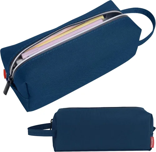 Miniatura 11 de Fmeida Estuche para lápices estético, bolsa de lápices de gran capacidad, estuche portátil para bolígrafos, oficina, papelería, bolsa de maquillaje