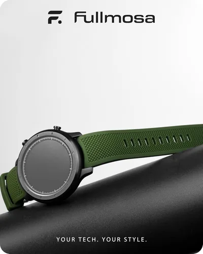 Miniatura 2 de Fullmosa 22mm 20mm 24mm Bandas de silicona para relojes sin huecos compatibles con Samsung Galaxy Watch 7 6 5 4 3, Galaxy Watch 46mm 42mm, Garmin