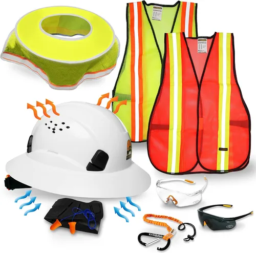 Miniatura 14 de KwikSafety - Charlotte, NC - Sombreros duros [Ala completa, estilo gorra, estilo de escalada] Tipo 1, Clase C ANSI OSHA Negro (Premium)
