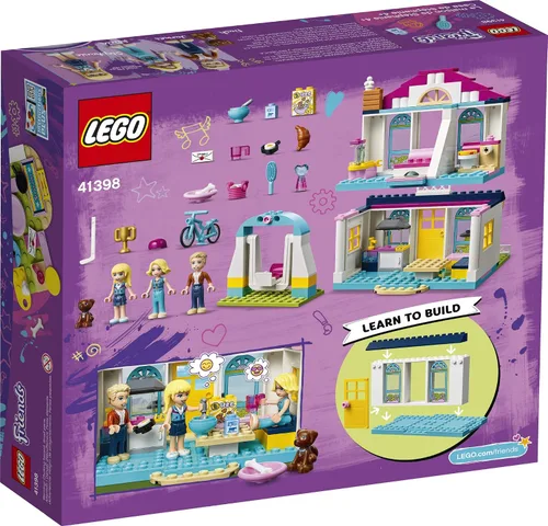 Miniatura 5 de LEGO Friends 4+ Stephanie's House 41398 Mini Doll's House, permite que los niños jueguen roles familiares y amigos Stephanie, Alicia y James