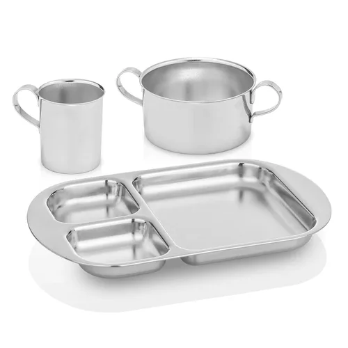 Miniatura 8 de Vasos de acero inoxidable con asas para niños Serie educativa Premium 304 (18/8) Juego de 2 Perfecto para bebés Montessori, niños pequeños