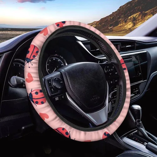 Miniatura 34 de Yewattles 250th Eagle and American Flag - Funda universal para volante de automóvil, para mujeres y hombres, 15 pulgadas de diámetro, poliéster