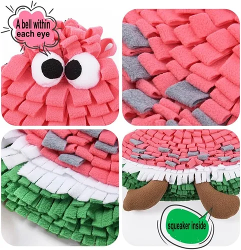 Miniatura 2 de Vedem Alfombrilla de olfato para animales pequeños, alfombrillas de forrajeo, juguete de alimentación interactivo, conejo, cobaya, rata, hámster