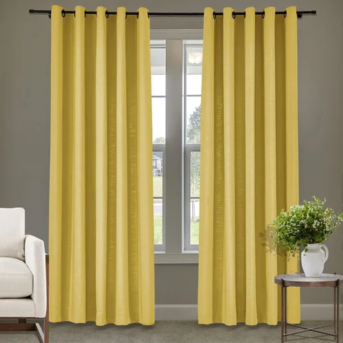 Miniatura 20 de Frelement Cortinas de lino de lino de bronce con ojales para interiores, tratamiento de ventanas para sala de estar, dormitorio, habitación