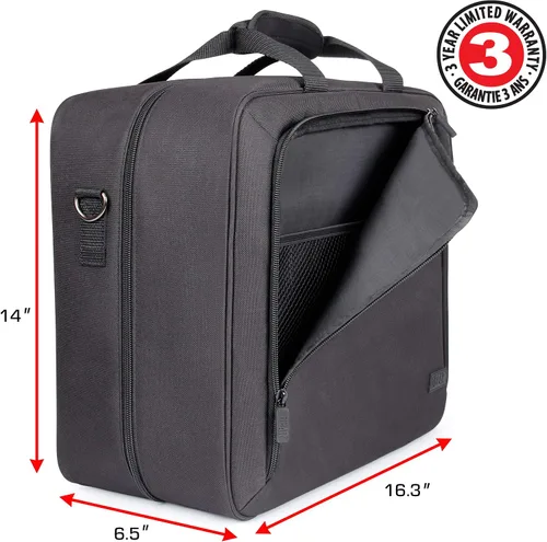 Miniatura 9 de USA Gear Bolsa de viaje para mezclador de DJ para Yamaha MG10XU, MG06X, Mackie Mix8 de 8 canales, Behringer Xenyx Q502USB, adaptadores, auriculares