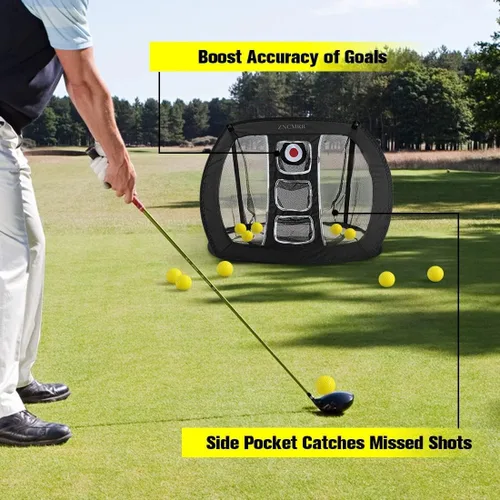 Miniatura 4 de Red de Golf Pop Up para Chipping, Red de Objetivo de Golf para Interiores/Exteriores, Red Plegable Portátil para Golpear Golf con 15 Pelotas