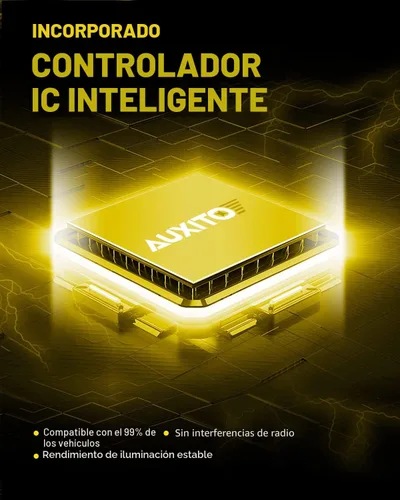 Miniatura 7 de AUXITO Bombillas LED antiniebla H11/H8/H16 o DRL, 6000 lúmenes, luz blanca fría de 6500 K, 300% de brillo, chips LED CSP antiniebla de repuesto