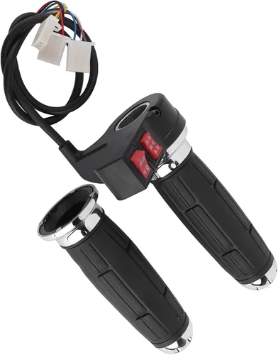 Miniatura 6 de Empuñadura del acelerador, 1 par de 3 controles de velocidad de 0.866 in para scooter eléctrico de alambre de acelerador para motocicleta