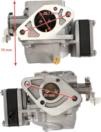 Miniatura 7 de Carburador para Tohatsu & Nissan 8HP 9.8hp M9.8 NS9.8 2-stroke Boat Motor motores carbs, Ref No.3B2-03200-1 3K9-03200-0 3G0-03200-0 3B2032001