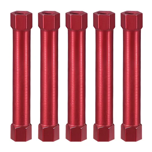 Miniatura 7 de uxcell Columna espaciadora de separación de aluminio hexagonal M3x55mm, para avión RC, FPV Quadcopter, CNC, negro, 5pcs