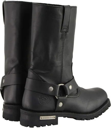 Miniatura 9 de Milwaukee Leather MBM131 - Botas de arnés clásicas de punta cuadrada para hombre de 11 pulgadas